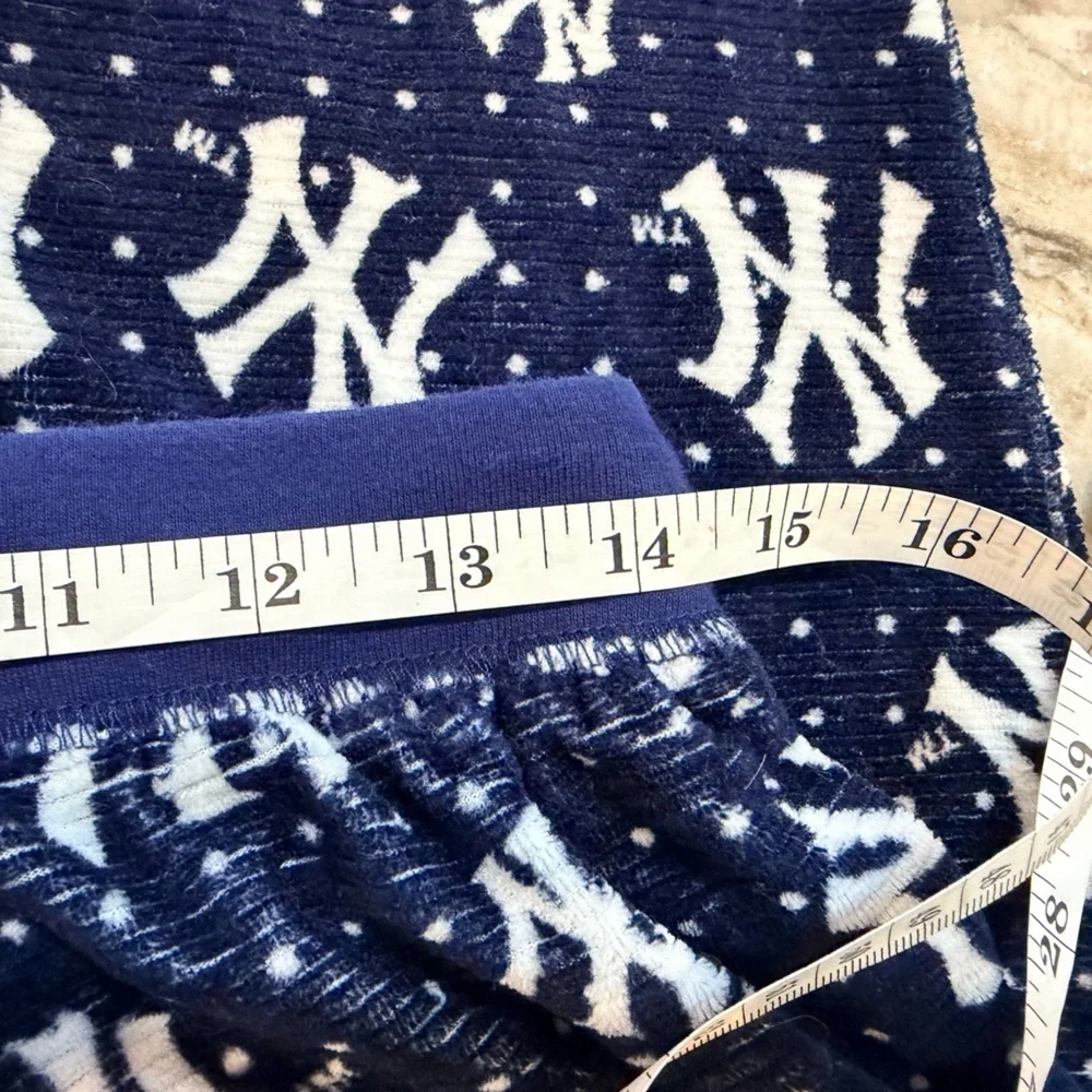 Concepts Sport MLB NY Yankees Men’s M Lounge Pants Navy Plush Fleece Sleepwear